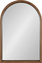 Kate and Laurel Hutton Rustic Arch Mirror, 20 x 30, Natural Rustic, Farmhouse Accent Mirror for Wall
