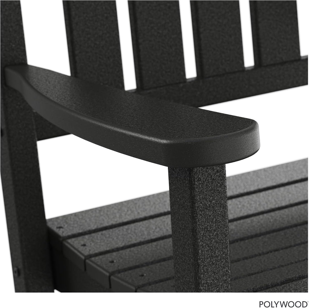 POLYWOOD Presidential Rocking Chair in Black