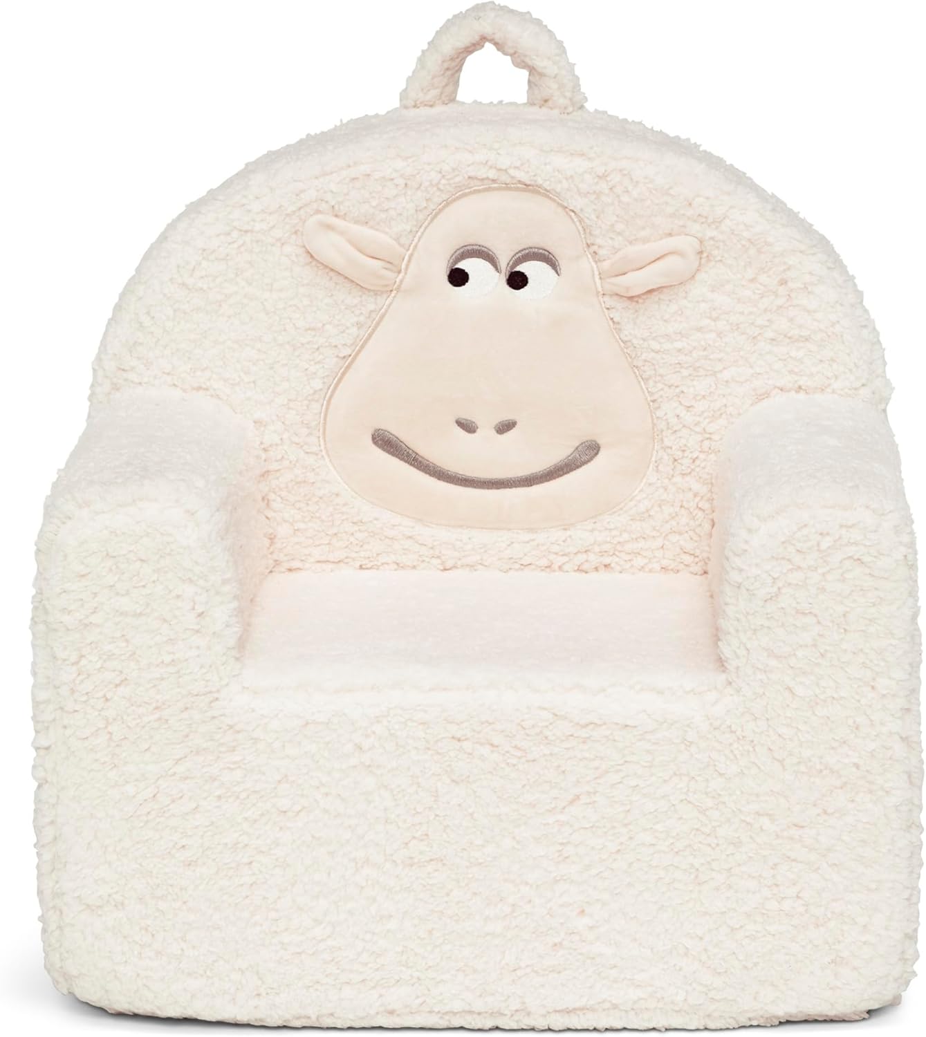 Delta Children - Serta Counting Sheep Kids Sherpa Foam Chair, Cream