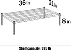 21" Deep x 36" Wide x 8" Height Wire Shelving Kit | 1-Tier | NSF Commercial Storage Rack Unit