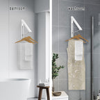 Drying Rack Wall Mounted Clothes Hanger Folding Wall Coat Racks Aluminum Home Storage Organiser Space Savers