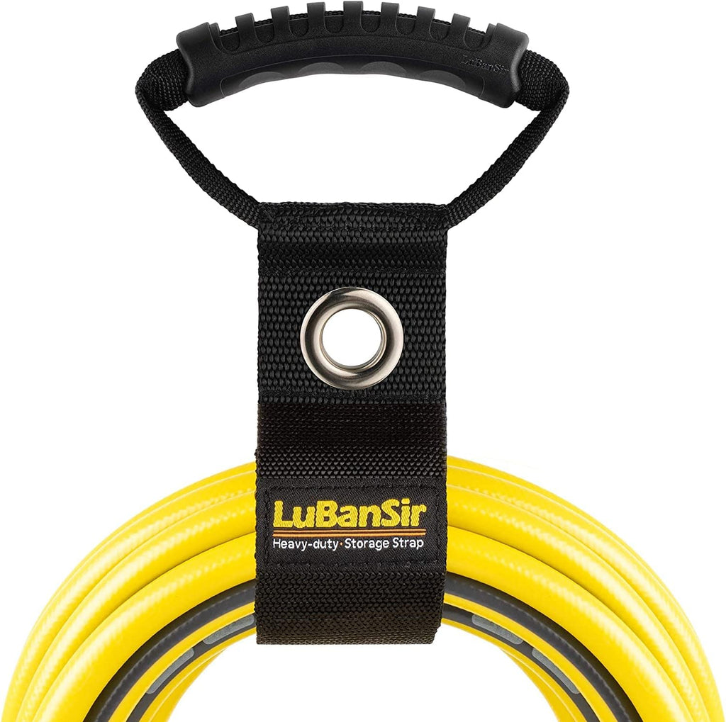 LuBanSir 3 Pack Extension Cord Organizer, 17" Portable Hook and Loop Storage Straps with Grommet Fit Extension Cords, Cables, Ropes, Garden Water Hoses Carrying and Hanging