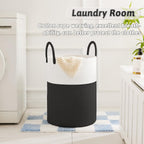 Laundry Basket,Woven Cotton Rope Laundry Hamper,60L for Decorative Storage of Dirty Clothes,Toys and Blankets in Bathroom,Baby Room and Living Room