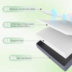 Japanese Floor Mattress Queen, Anti-Slip Japanese Futon Foldable Tatami Mat for Guests, Green