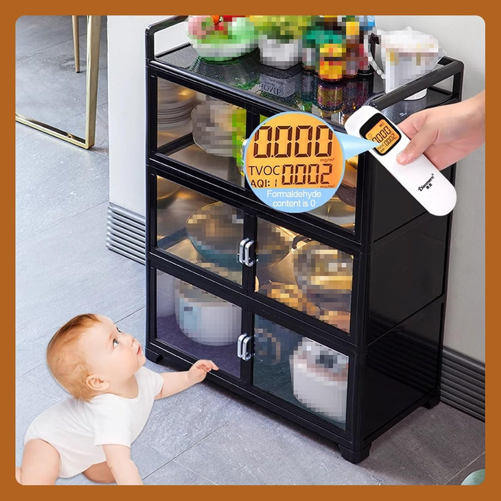 Kitchen Pantry Storage Cabinet Environmental Aluminum Composite Panel Aluminu...