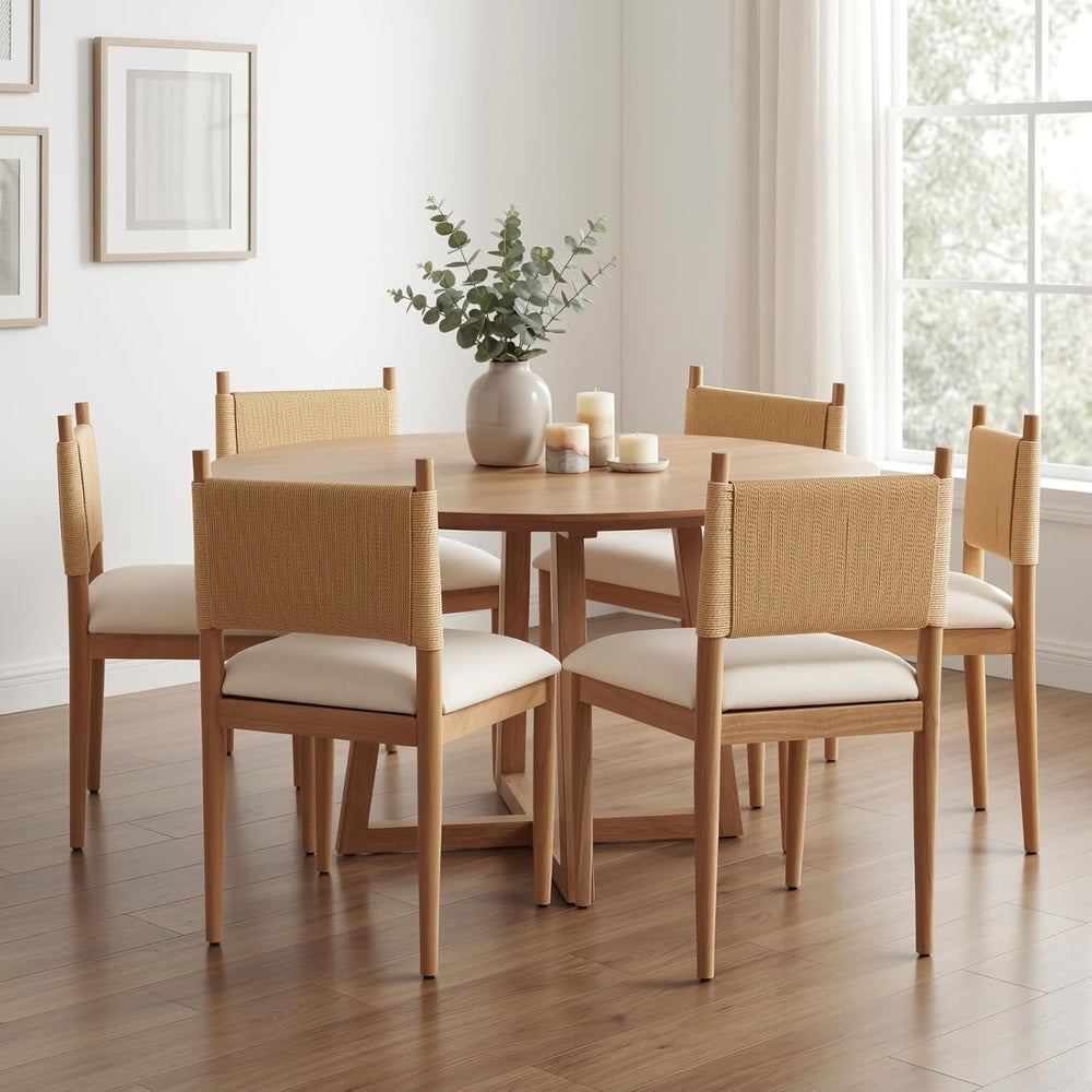 CIMOTA Modern Dining Chairs Set of 6, Mid Century Upholstered Dining Room Cha...