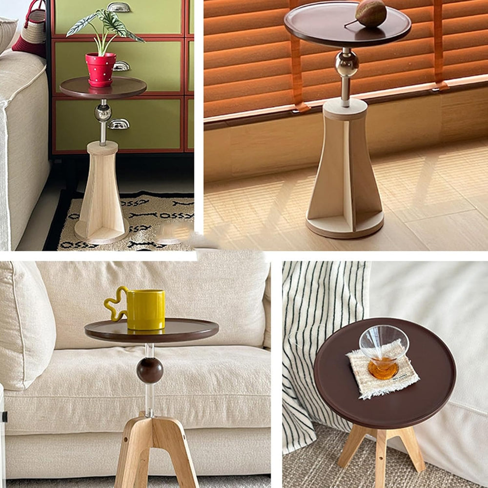 Movable Small Side Table for the Living Room or Bedside—Suitable as a Decorat...