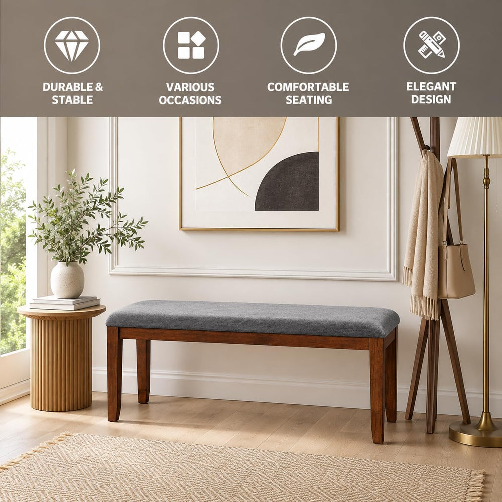 NAFORT Dining Bench Entryway Bench Upholstered Dining Bench