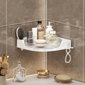 360 Rotating Makeup Organizer Spinning Bathroom Organizer 1 Pack Corner Storage Organizer with Hooks for Perfume Lotion Skincare Organizer Countertop Kitchen Storage(Clear)