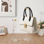 Acrylic Handbag Display Stand, 14"-24" Adjustable Purse Holder Clear Handbag Table Hanger Rack Purse Hanger Stand for Home Closet Store Boutique Counter