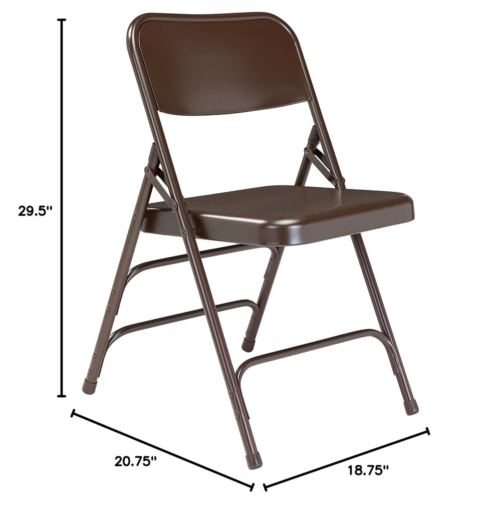 Steel Portable Folding Chairs by National Public Seating – 300 Series Premium...