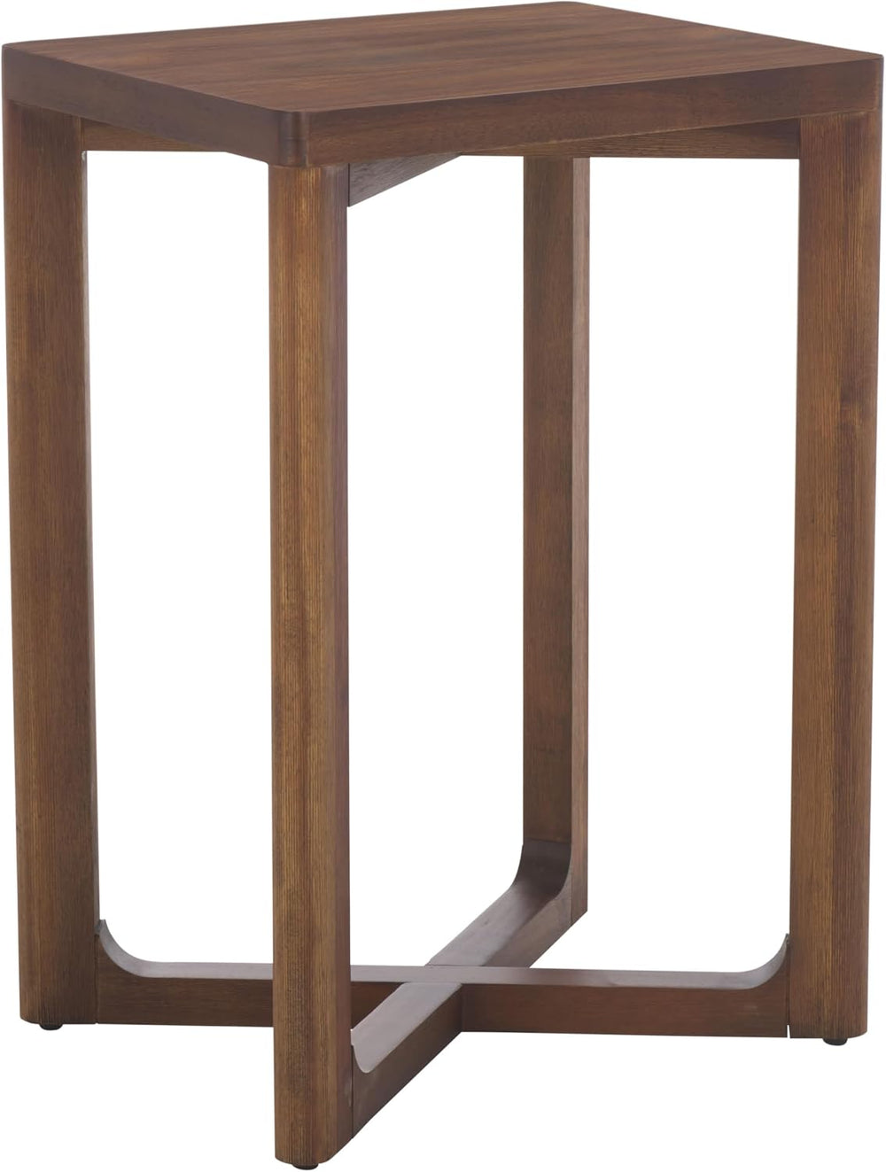 SAFAVIEH Home Collection - Akai Accent Table, Walnut Brown Side Table with Cr...