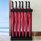 Modern Black Umbrella Stand nizer with 12 Independent Spaces Space Saving Umbrella Holder for Home Office and Entryways
