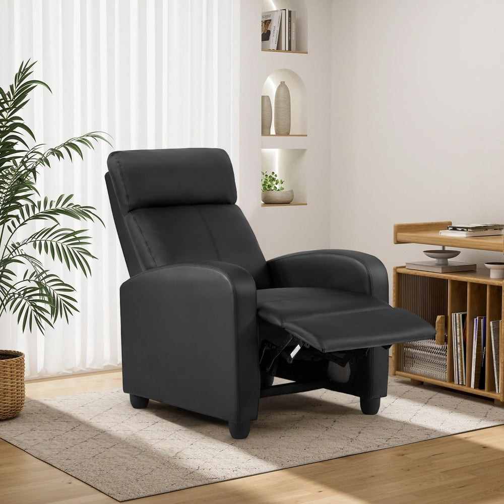 BestMassage | Recliner Chair | No Massage Function | Leather Black | with Lum...