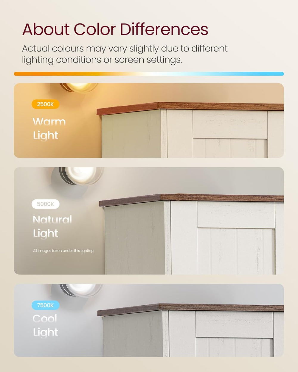 SONGMICS HOME 67-Inch Tall Bathroom Storage Cabinet, Superfast Toolless Assem...