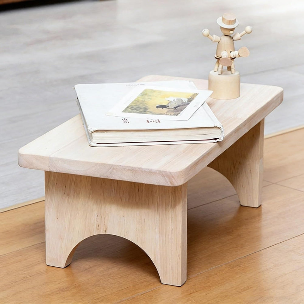 10'' 12'' 16'' Wooden Step Stool for Adults, Natural ...