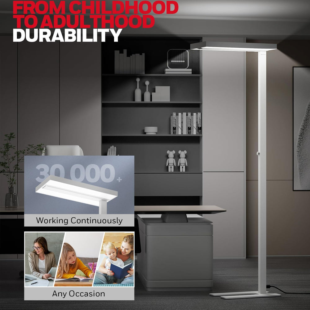 Honeywell 02E LED Floor Lamp, 8000LM Sunturalux Eye Caring Standing Light