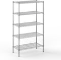 18" Deep x 36" Wide x 64" Height Wire Shelving Kit | 5-Tier | NSF Commercial Storage Rack Unit