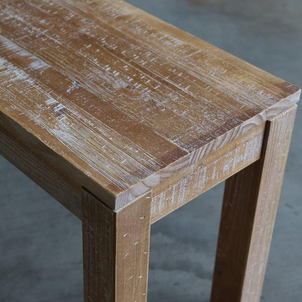 Grain Wood Furniture Montauk Solid Wood Bench, Driftwood