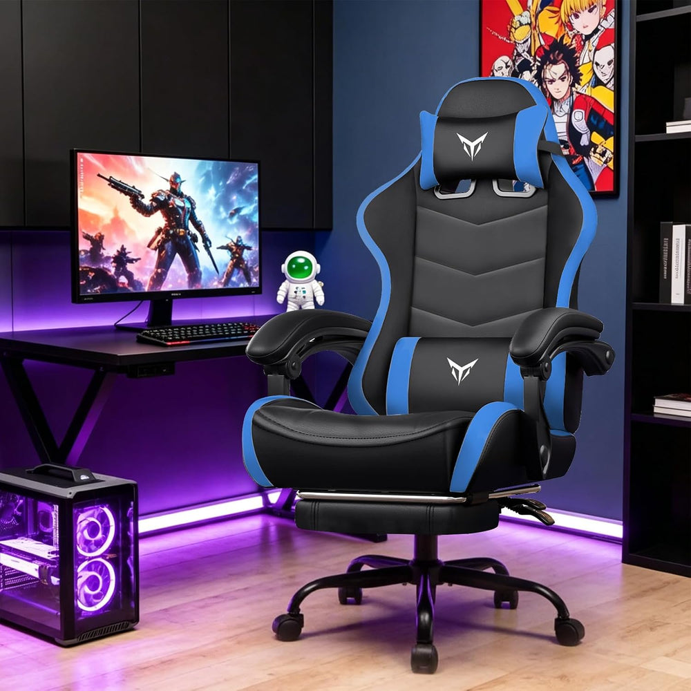 GTPLAYER Gaming Chair for Adults, Big and Tall 300LBS Heavy Duty Office Chair...