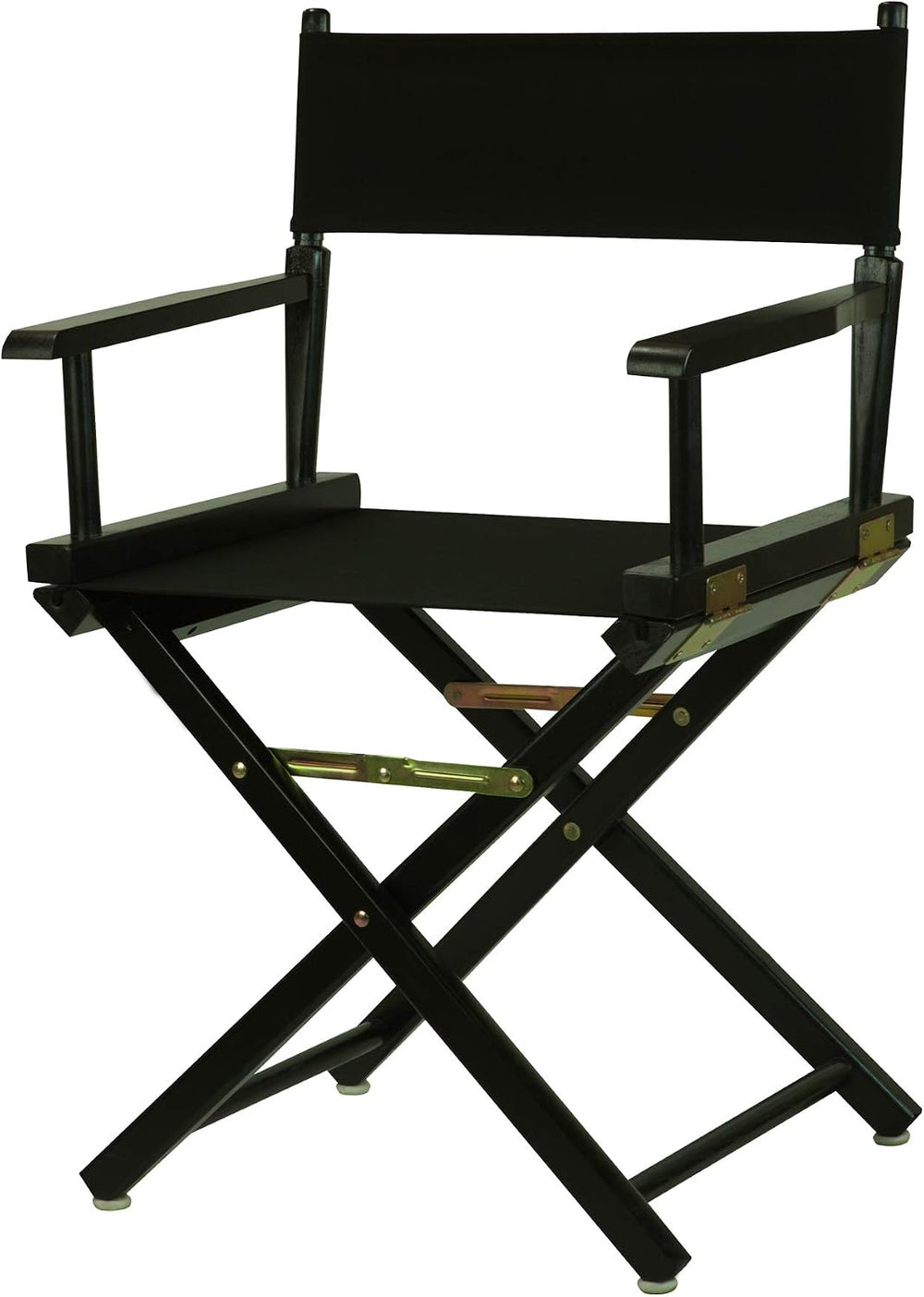 Casual Home Director's Chair ,Black Frame/Black Canvas,18" - Classic...