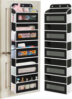 Over The Door Organizer, 5 Shelves Closet Door Hanging Organizer with 10 Mesh Pockets, Nursery Closet Organizer, Baby Essentials, Dorm Room Essentials for Girls