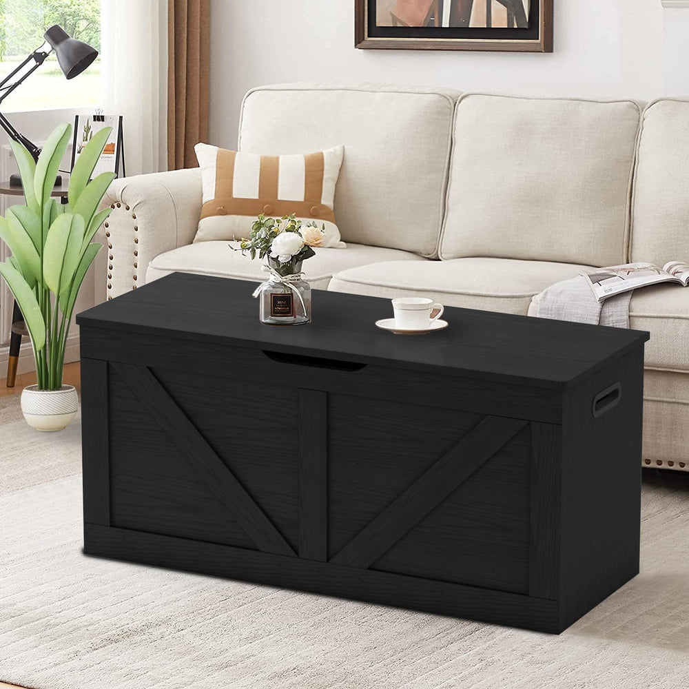 Timberer 39.4" Storage Chest, Wooden Storage Bench, Large Storage Trunk ...