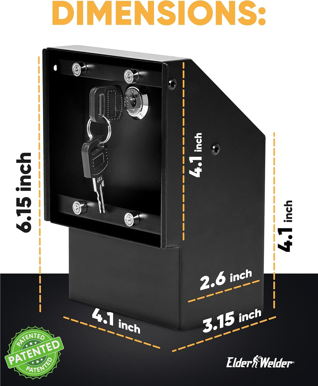 Elder Welder® Electrical Outlet Hidden Wall Safe | 100% Real Wall Plate Included | Easy to Install | Hidden Safe for Money | Wall Safes Between Studs | Secret Storage | Invisible Safe