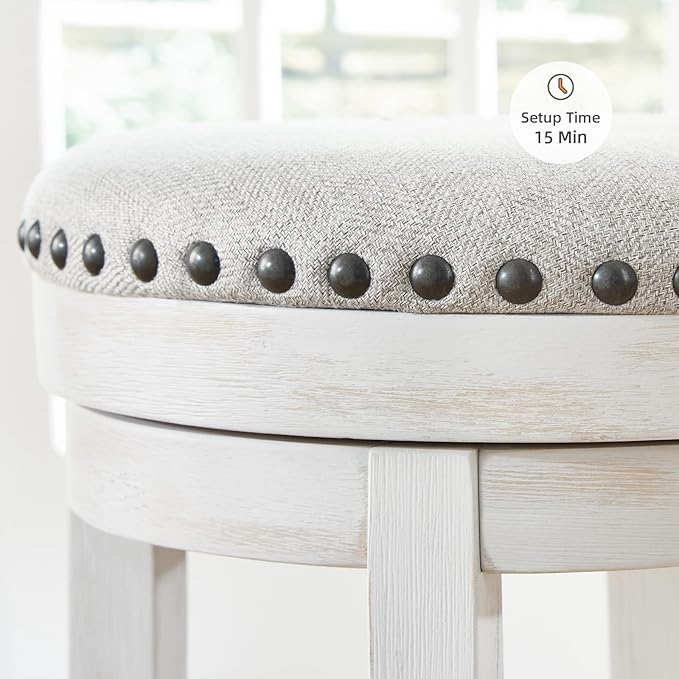 Signature Design by Ashley Valebeck 24" Counter Height Upholstered Swive...