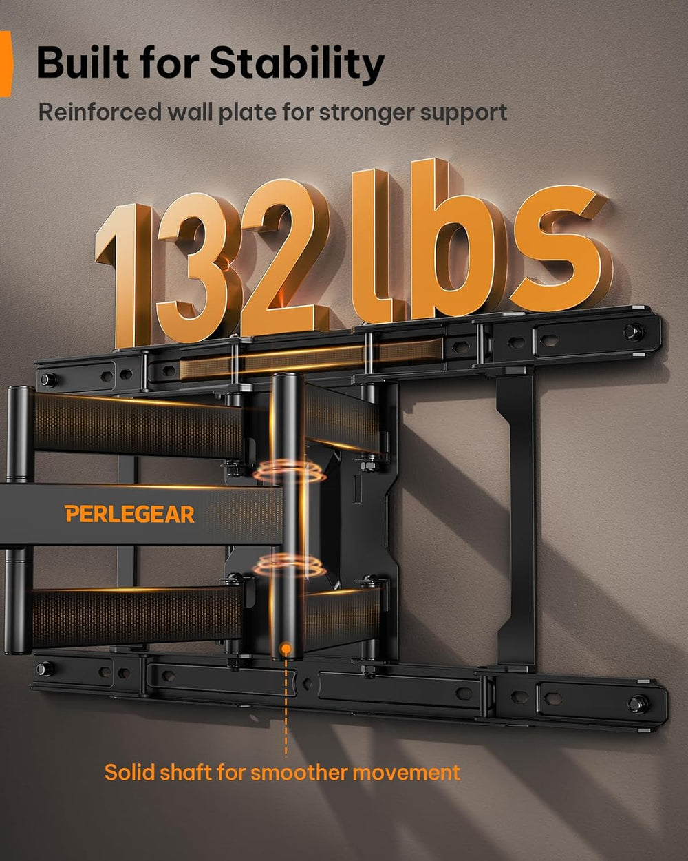 Perlegear Ultra Slim TV Wall Mount 1.1" Low Profile for 42-90" TVs,...