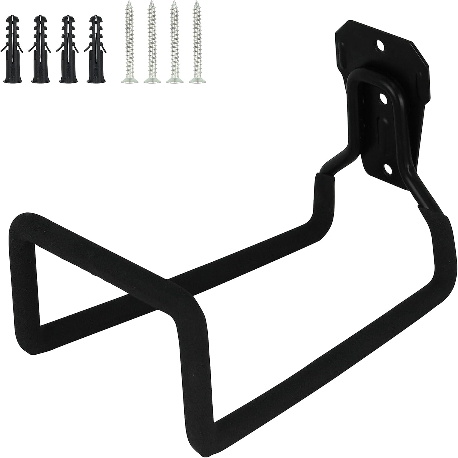 PHYEX Garden Hose Holder Wall Mount, Metal Hanger With Protective Coating, Water Hook for Outside Yard, Fits 50-100 ft Expandable Hoses, Perfect for Garden, Yard, or Outdoor Storage Needs