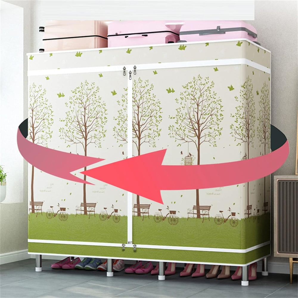 Creativity Assemble Cloth Hangers Stable Open Home Wardrobe Partition Storage...