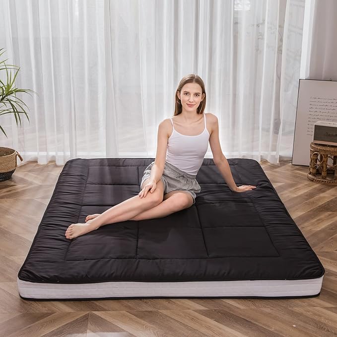 MAXYOYO Futon Mattress, Padded Japanese Floor Mattress Quilted Bed Mattress T...