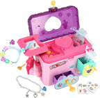 Electronic Jewellery Box with Voice Recorder - Secret Compartment - 25 Surprises - Accessories for Jewellery Making - Age 5