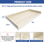 Washer Dryer Countertop: 27.5" x 54" Laundry Topper for Washer and Dryer - Non-Slip Washer and Dryer Countertop with Safety Edge - Laundry Room Organization (Wood)