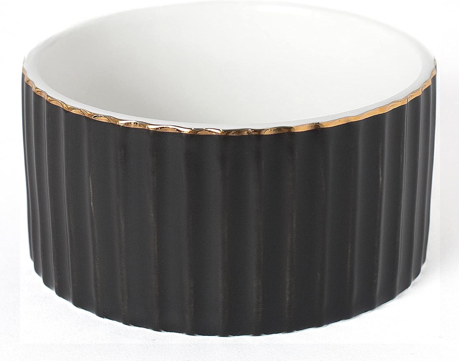 Paper Clip Holder for Desk Ceramic Paperclip Holders, Office Desktop Paperclips Binders Dispenser Organizer, Black