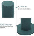 Velvet Vertical Hair Tie Organizer Tower Scrunchie Display Stand for Hair Bands and Jewelry Storage Band Holder Rack for Women Dark Green