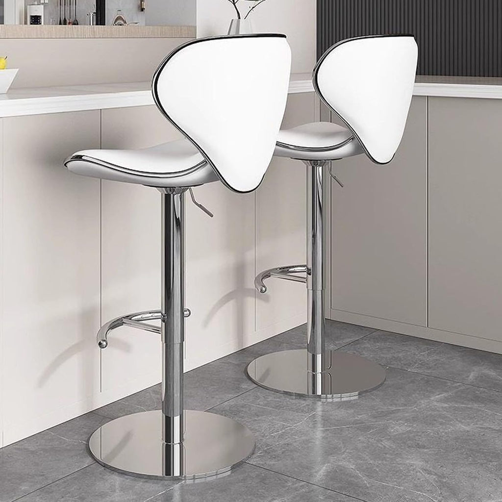 Modern Dining Chair, Conference Room Chair, Tall Executive Office Stools, Simple Bar Stools, for Main Picture Restaurant, Bar, Cafe, Changing Room(Gray)