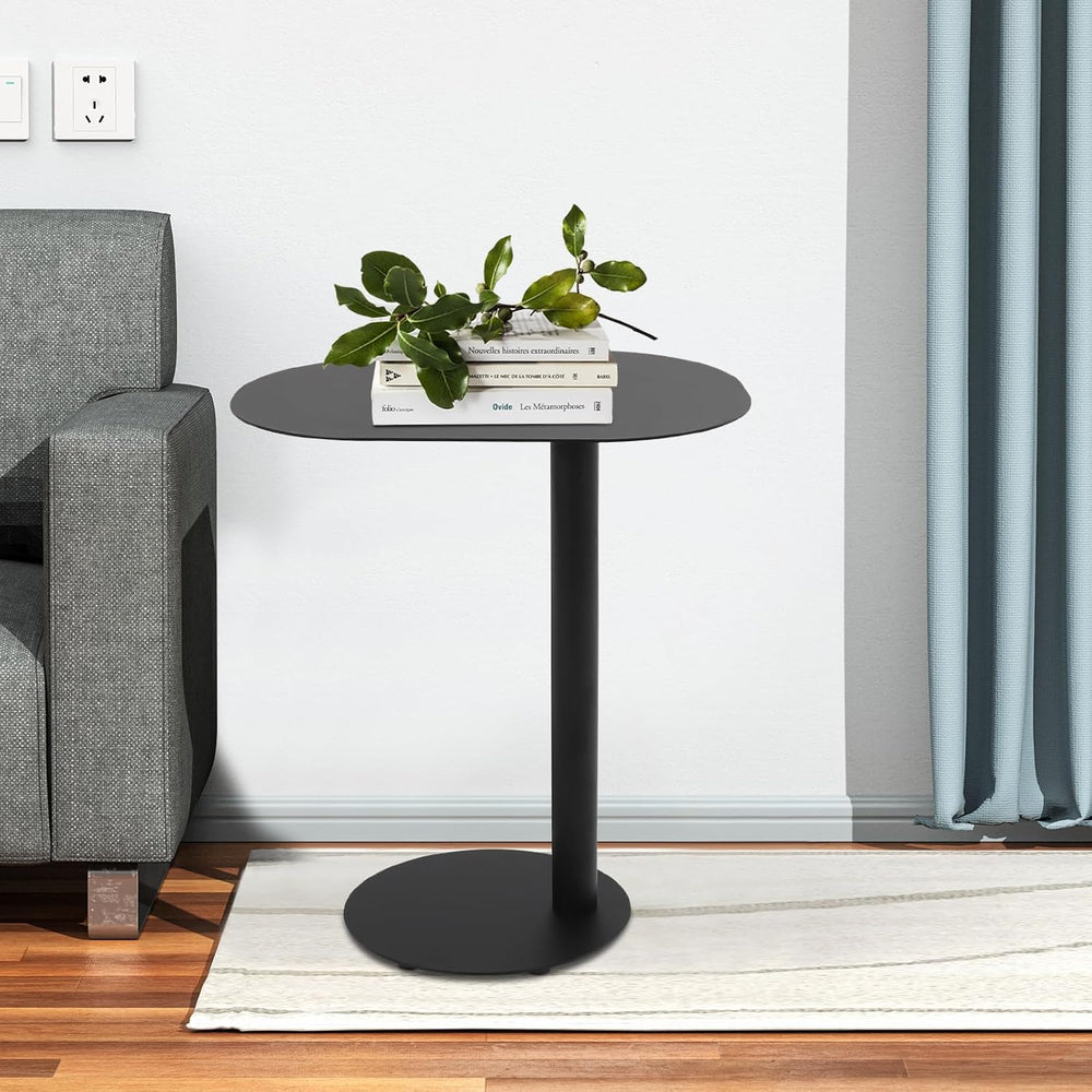 C-Shaped Side Table, H 25" Iron End Table Couch Modern Side Table Laptop...