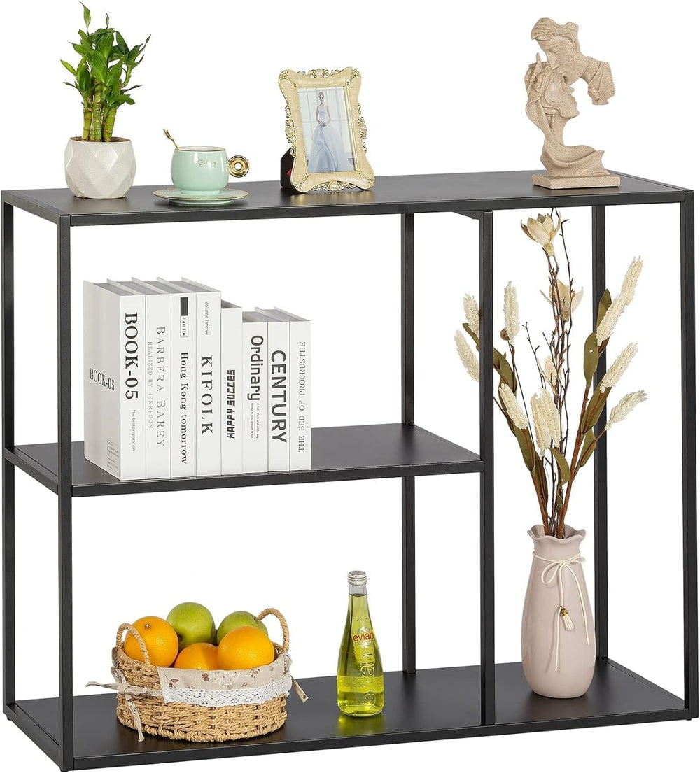 HDANI Console Table, Narrow Entryway Table, 3 Tier Metal Hallway Table, 11.8&...