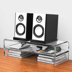 Acrylic Monitor Stand,2 Tiers Computer Monitor Riser(18x8x5.5 inches),Computer Stand/Monitor Riser for Office,School,Home,Laptop Stand Desktop Stand for Keyboard Storage&Printer TV Screen