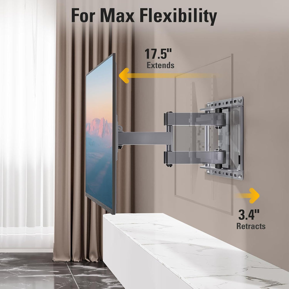 Mounting Dream Full Motion TV Wall Mount for 32-65 Inch TVs up to 132lbs | TV...