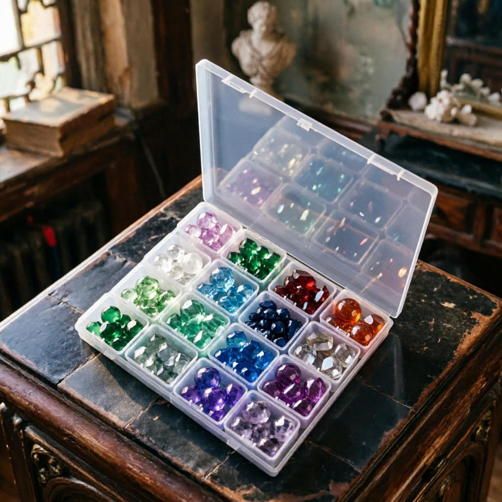 85 Pack Rectangular Mixed Sizes Clear Plastic Storage Containers | Hinged Lid, For Beads and Small Craft Items, 5 Outer + 80 Inner Boxes