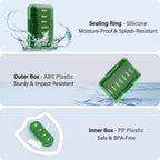 Weekly Pill Organizer 4 Times a Day, 7 Day Pill Box 4X, Portable for Travel Pill Case for Pills/Vitamin/Fish Oil/Medication/Supplements (4x7 Green)