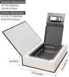Real Paper Transfer Book Safe, Hollow with Secret Hidden Compartment, Combination Lock, 8.7"×6"×2" (LOVE-Combination)