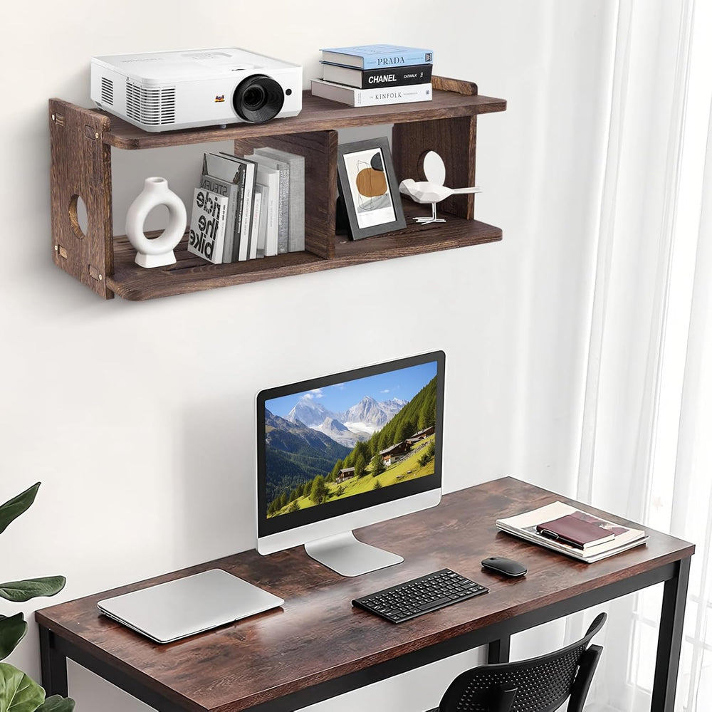 Floating Shelves Projector Shelf Rack PlayStation Wall Mount Holder TV Stand ...