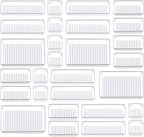 Kootek 28Pcs Drawer Organizer Set, 4-Size Bathroom Tray Makeup Desk Divider | Clear Plastic, Multi-Use Individual Storage Organizers, Customize layouts, Easy to Clean, for Bathroom Office Dresser Bedroom