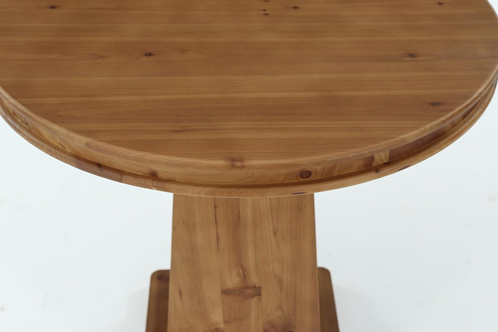 LITTLE TREE Solid Wood Round Dining Table, 31.5" Small Kitchen Table for...