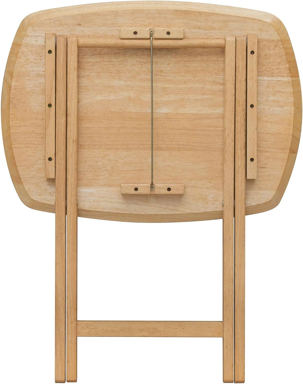 Oversized Hardwood Folding TV Tray Table, 25.5 Inches | Natural, For Dinner, ...