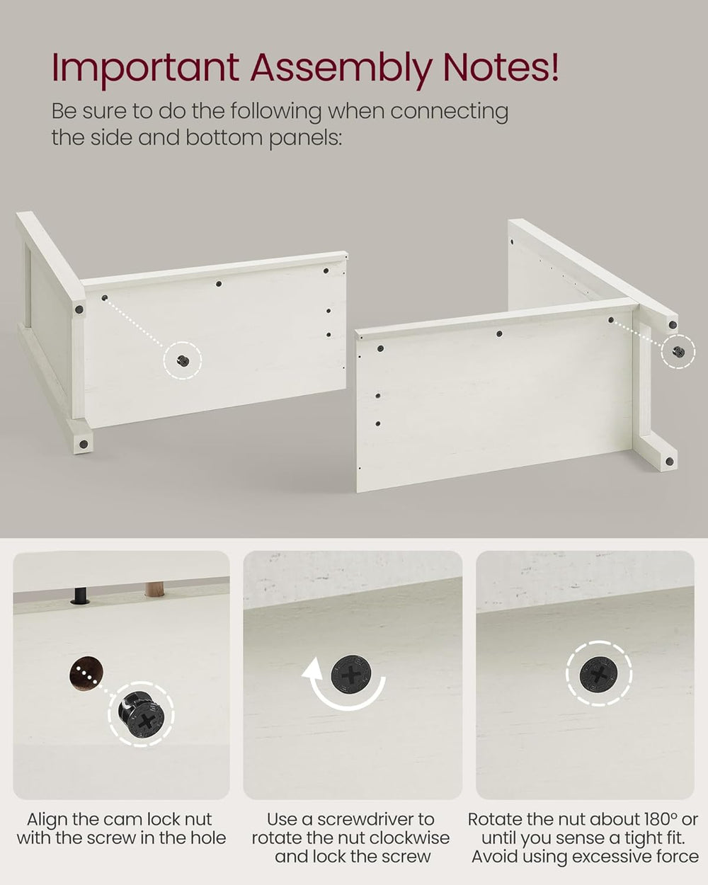 VASAGLE Buffet Cabinet, Coffee Bar, Adjustable Shelf | Sideboard Storage with...